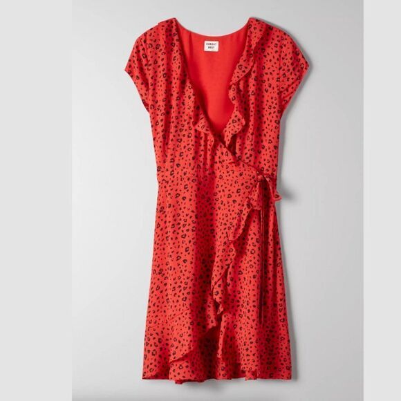 Aritzia Sunday Best Savoy Dress in High Risk Red/Black - Picture 5 of 6